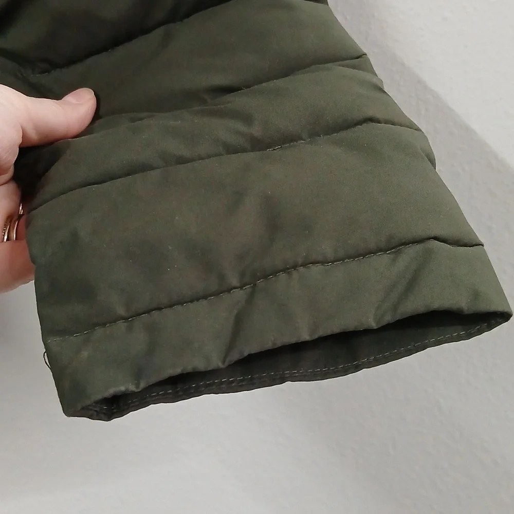 Nautica puffer coat with fur hood. Sz S. - Picture 4 of 5